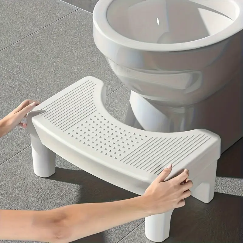 1 piece toilet footstool, adult toilet seat stool, detachable, footrest, plastic thick anti slip pad footstool, toilet squat stool, household footstool, suitable for footrest, portable toilet stool, toilet assistant, easy to clean, Bathroom Toilet Stool