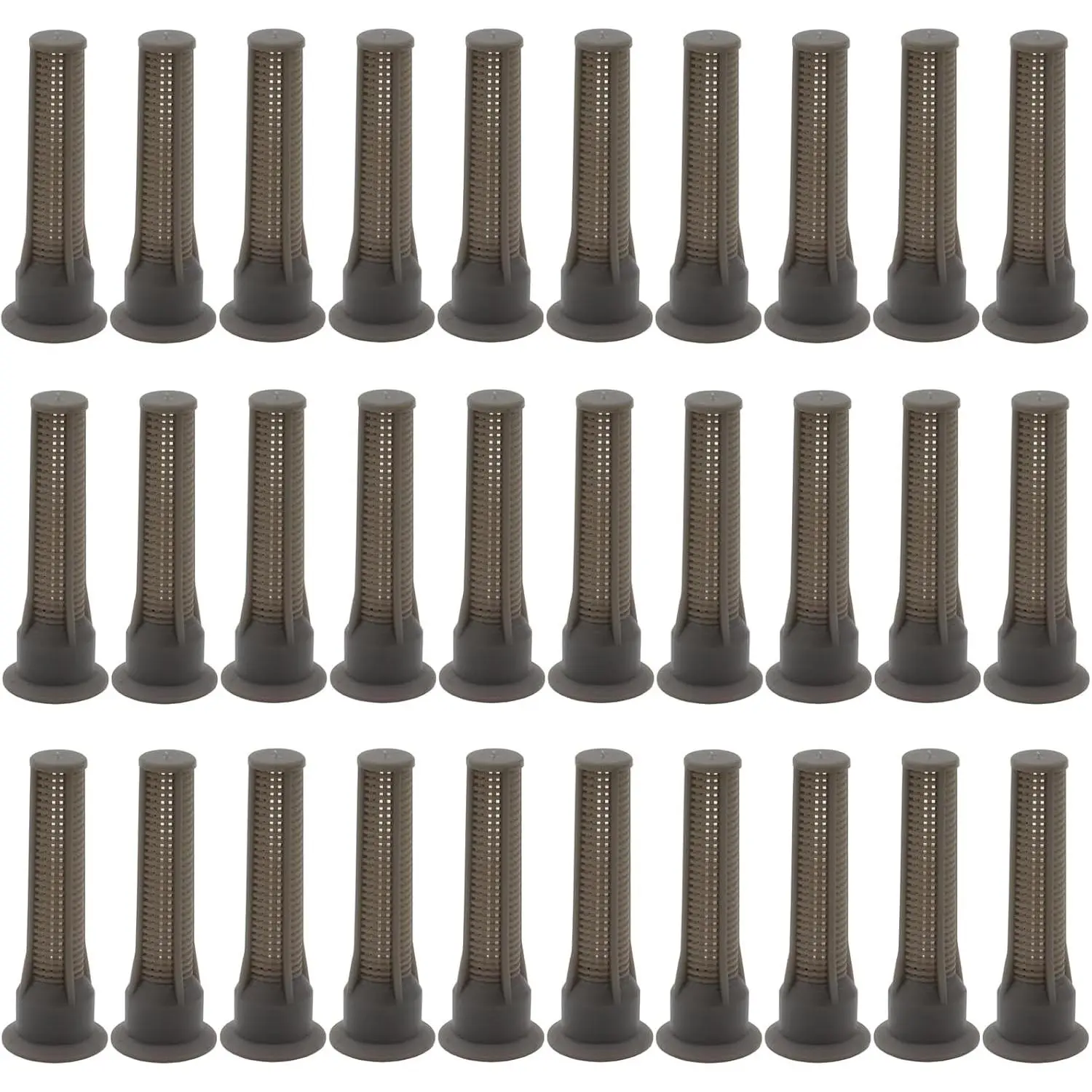 30 Pack  Sprinkler Nozzle Filters Variable Arc Nozzle  Pop Up Sprinkler Heads  Irrigation Filter Compatible with Hunter, RainBird Sprinklers   (Brown)