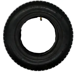 3.25/3.00-8 Wheelbarrow Tire and Inner Tube (1 Set) by Air Filled, 4PR and max 25 PIS (2BAR), Fits 8-Inch Wheel/Rim, work for Wheelbarrow Hand Truck Tool Cart Garden Carts.