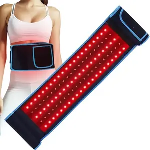 660nm+850nm Dual Waveband Near Infrared Light Therapy Belt, 105 LED Lights, Semi-Bright Design, Soft Adjustable, Home Use