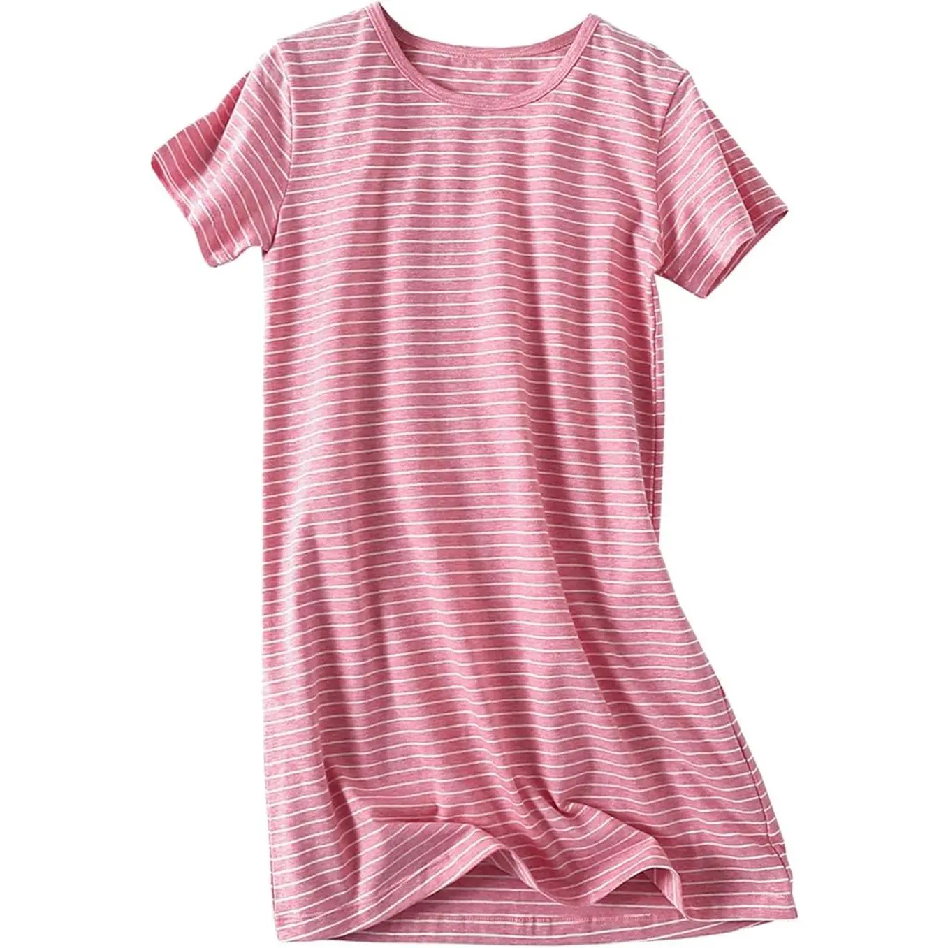 Girls' Striped Cotton Princess Nightgown SleepwearGift