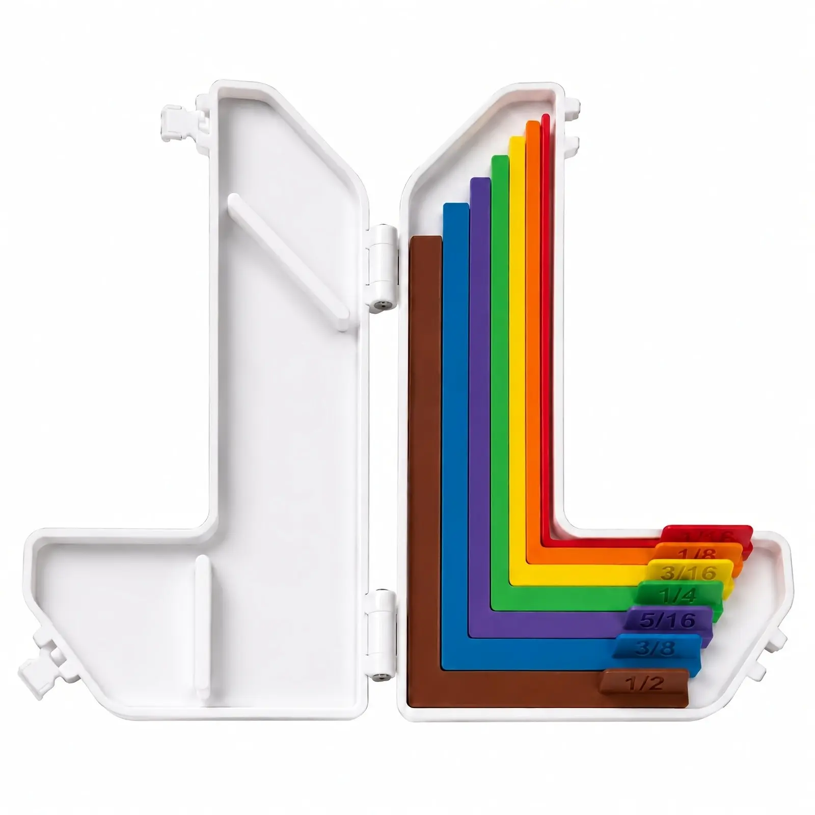 7-Piece Paper Positioning Kit, Includes Storage Box, Precision Layer Mat, Color-Coded Tools, Size Labels, Ruler From 1/16 to 1/2 Inch