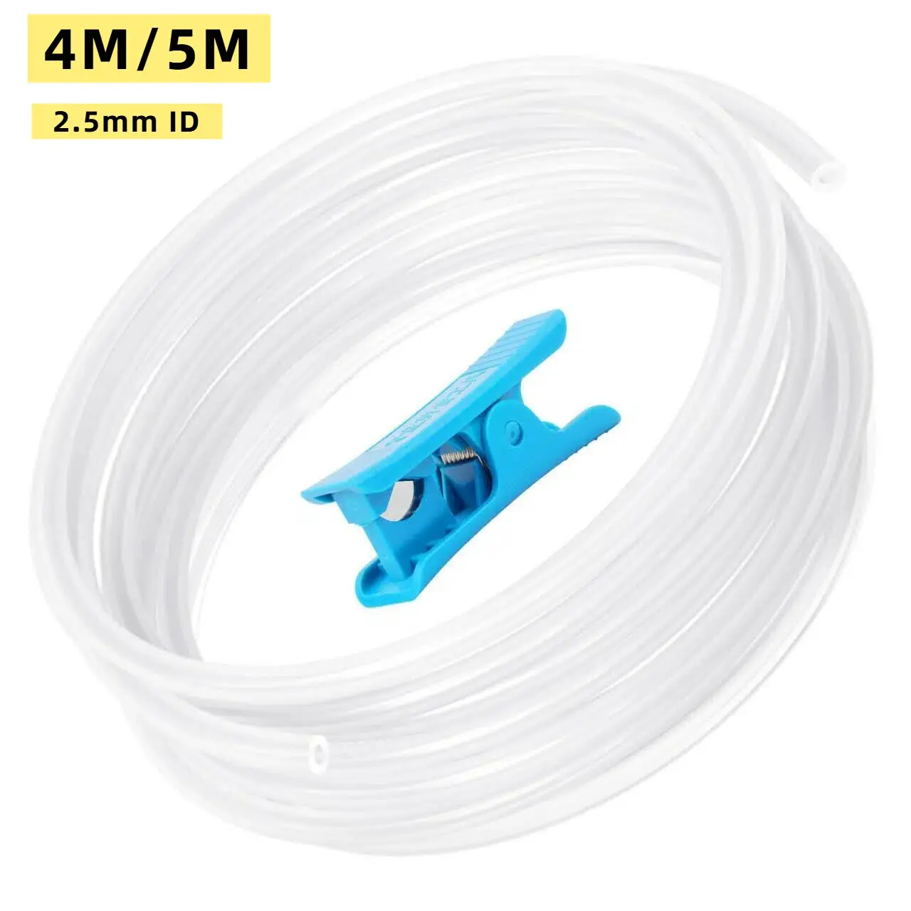 Ultra-Transparent Ptfe Tube for 1.75mm Filament, Cutter Included, Compatible with Bambu Lab A1/a1 Mini, 5m Bowden Tube for Pla/petg/abs