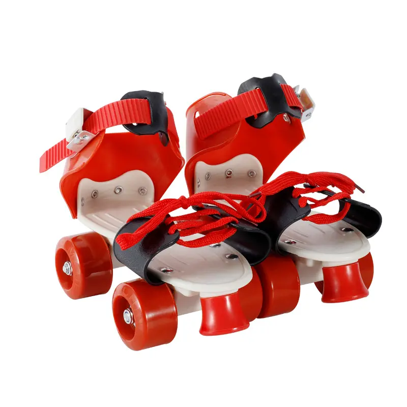 Children's adjustable roller skates, double-row roller skates, simple four-wheel roller skates, and heely shoes