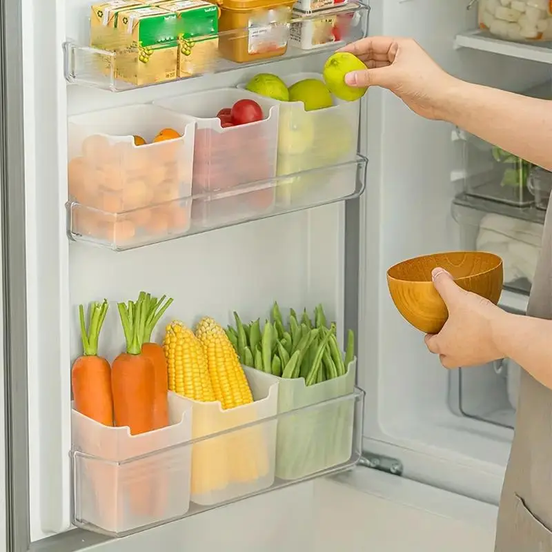 5-Piece Multi-Functional Durable Storage Boxes, Refrigerator Fruit Vegetable Organizer, Snack Kitchen Storage Bins, Fridge Organization, Keep Fridge Clean