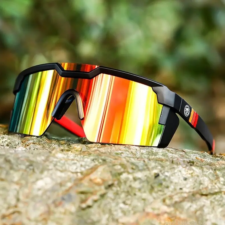 Photochromic Safety Sports Sunglasses for Men Women,  UV400 Protection for Running Cycling Unisex Oversize Frame Aviator Safety Sunglasses - Men's Accessories, Mens Gifts, Ideal for Cycling, Driving