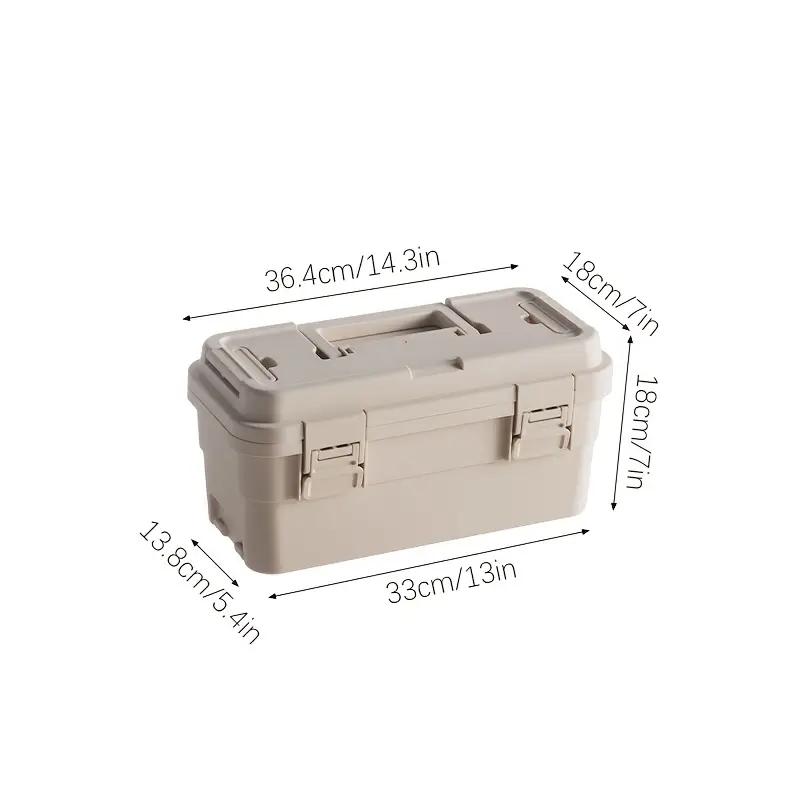 Waterproof Multi-Functional Tool Box, Stackable & Connectable Design, Ideal for Home, Car, Outdoor Use, Durable Organizer Solution, Toolbox