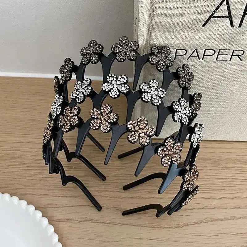 Retro Crystal Butterfly Headband for Women - Wavy, Non-Slip Hair Accessory for Wedding, Party Occasions, Headbands For Women, Polyester