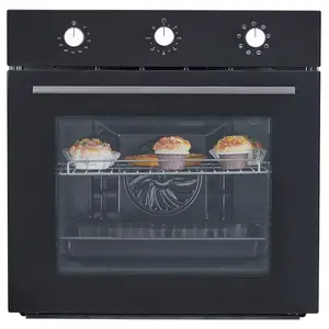 High-quality 24" Built-In Electric Single Wall Oven – 2.5 Cu.Ft Capacity – 8 Cooking Modes: Convection, Steam, Air Fry – 3000W, 240V – Mechanical Knobs – Triple-Layer Glass – Easy Clean – Modern Kitchen Ready