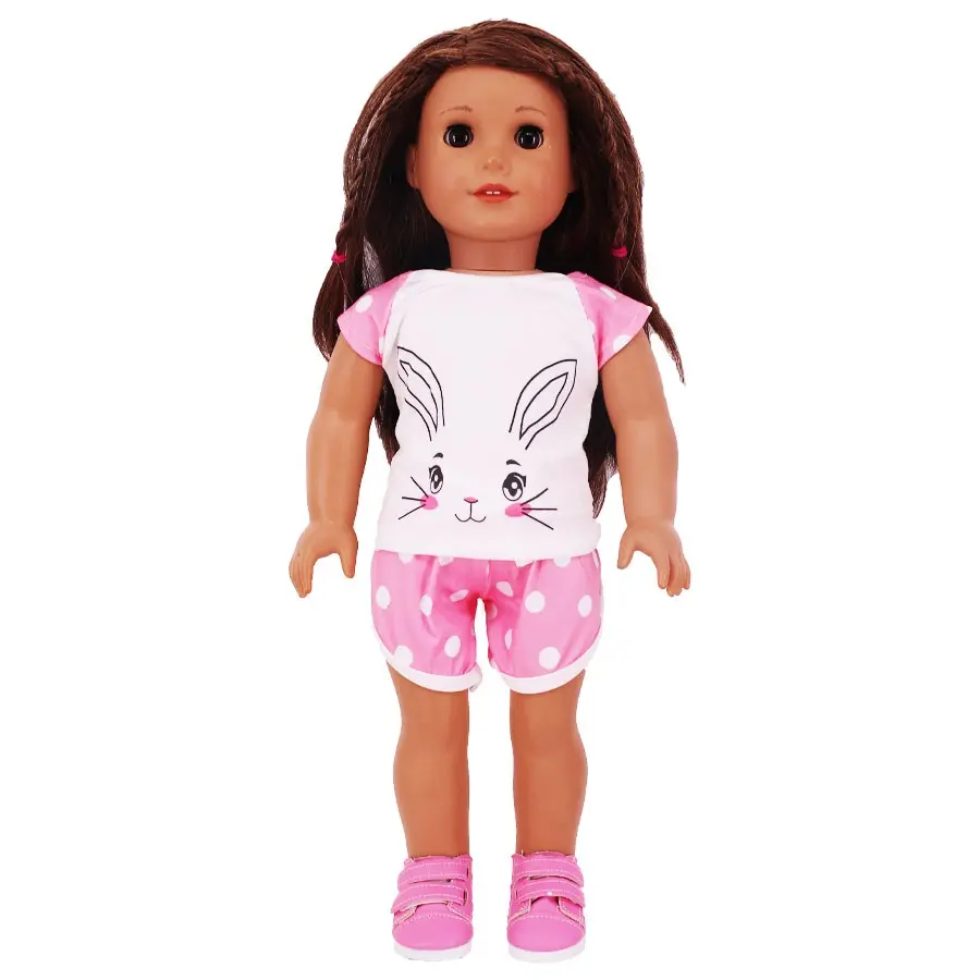 Summer New 18 Inch American Girl Doll Clothes, Toy Dress-Up Casual Sleepwear, Summer Fashion Doll