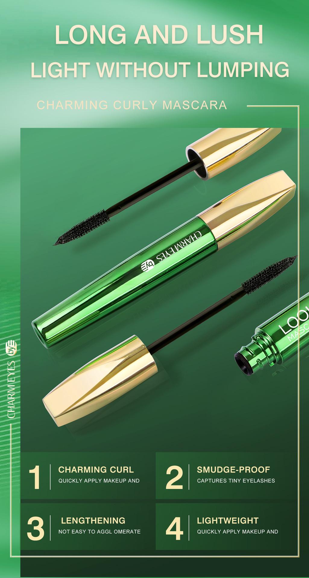 Waterproof and sweatproof mascara, non-smudging, thickening, curling, quick-drying, setting eyelash primer, in stock