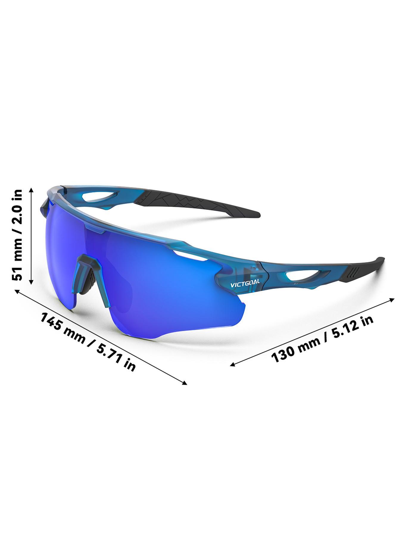 Cycling Sunglasses, Polarized Sunglasses, Outdoor Sports Sunglasses for Men & Women, UV400 Protection Bicycle Eyewear, MTB Road Bike Eyeglasses