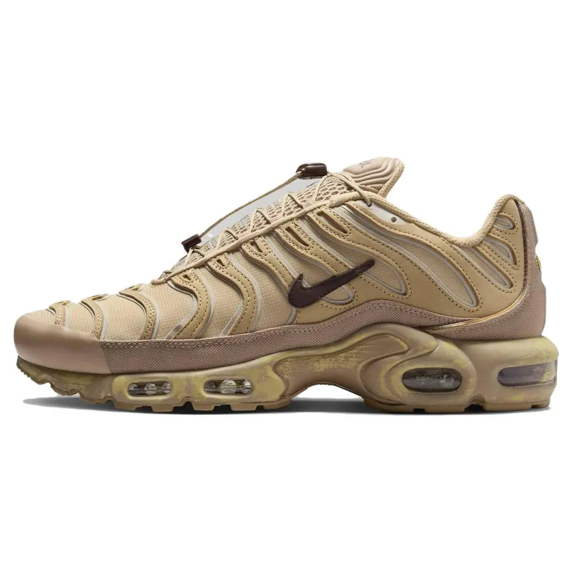 Nike Air Max Plus Men's Low-Top Casual Shoes with Comfortable Cushioning in Yellow and Black Verifiable, with credentials and supporting global authentication