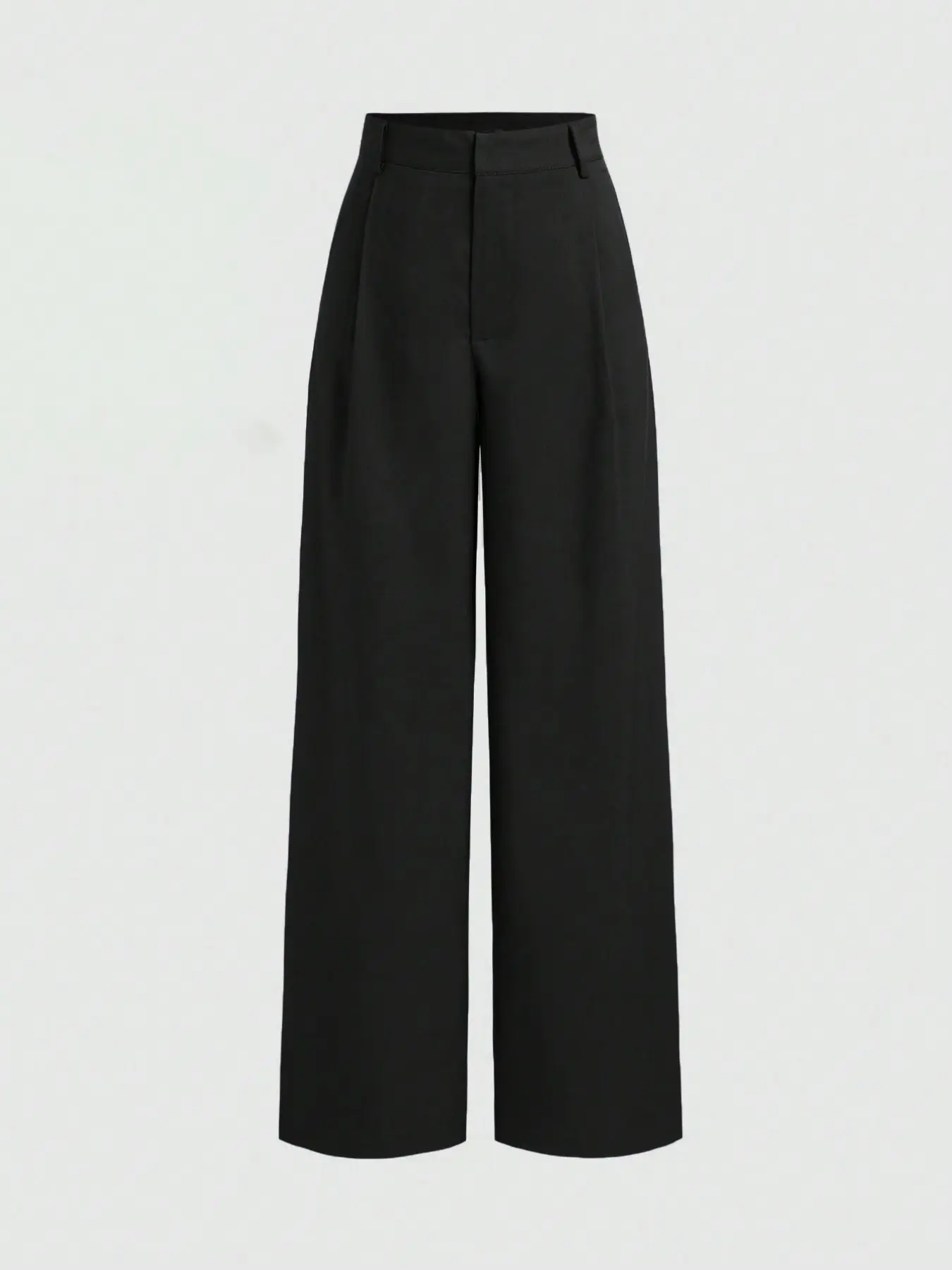 Elegant Tailored Suit Pants Bottoms, New European Style Four-Season Fashion Straight-Leg Casual Wide Leg Pants, Simple Design Long Pants, Basic