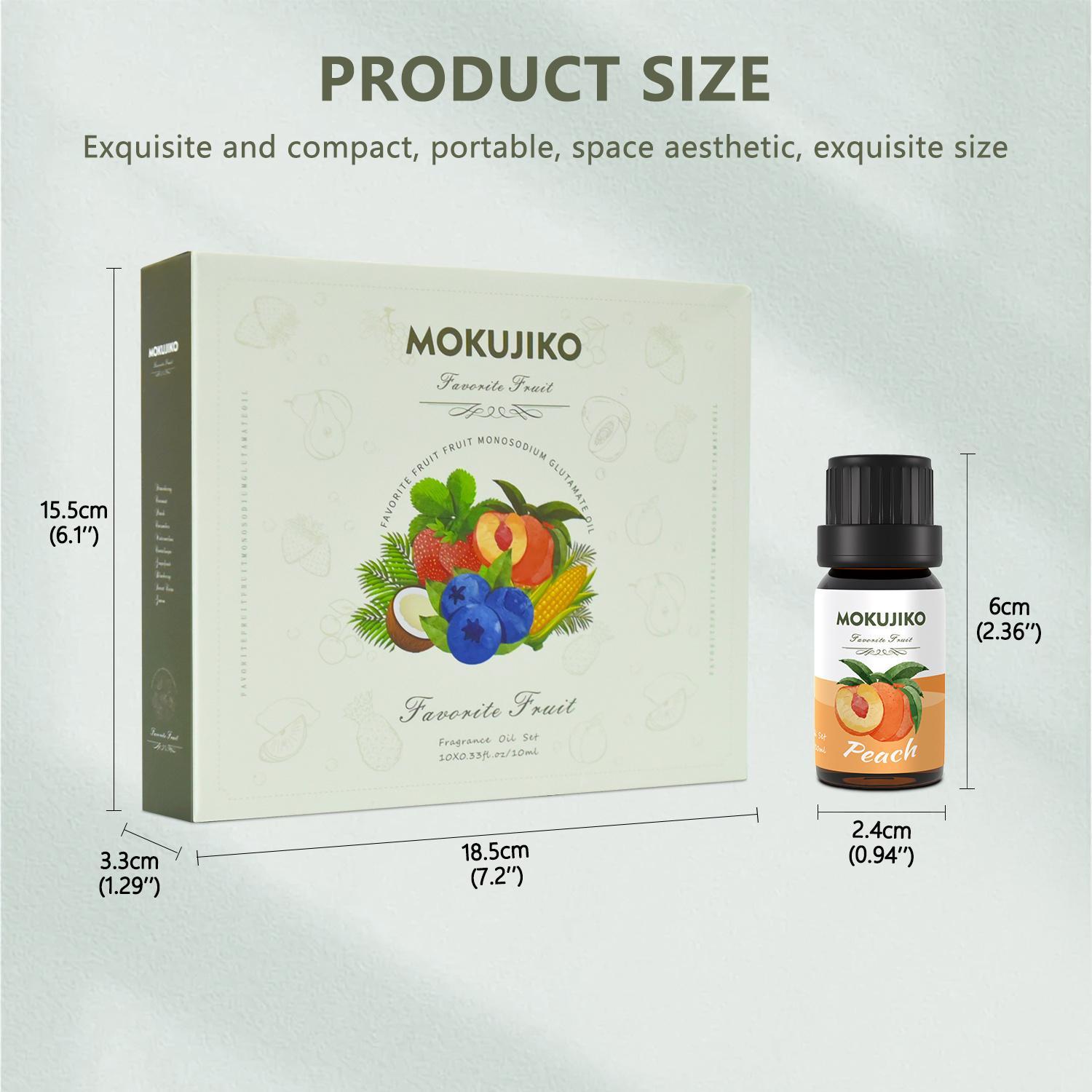 10 Varieties of Fresh Fruity Essential Oils (including blueberry, coconut, and more)! Each bottle holds 10ml, crafted with natural ingredients—perfect for aromatherapy and gifting to family and friends this Christmas.