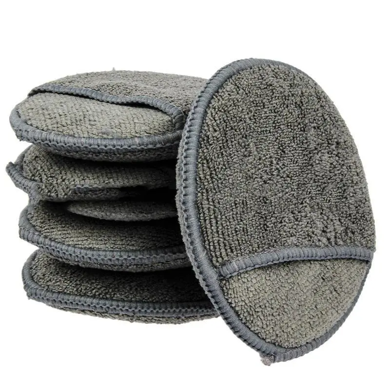 100% Brand New 5 inch Microfibre Polishing Disc, Car Waxing Cleaning Beauty Sponge, 1/2/3/5x Home Care Sponges & Scouring Pads