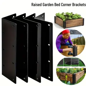 4-piece set of heavy-duty extra-large 160Mm L-shaped corner brace with 56 screws-rust-proof carbon steel outdoor garden fence connector, fence support, individually thickened mm large L-shaped corner brace, shelf bracket, heavy-duty shelf bracket.
