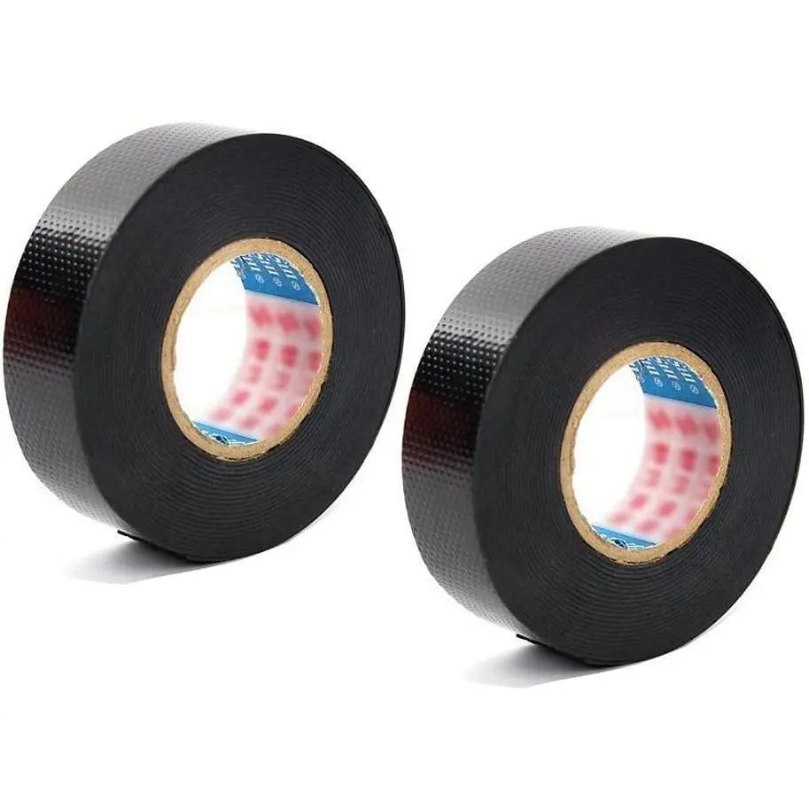 2 Roll Self-Amalgamating Rubber Tape, 23x0.8mm PVC Thinfilm Sealing Insulation Tape with Ultra Weather-Resistant Adhesive, High Heat-Resistant for Electrician Wiring Repair, Cables Fixing