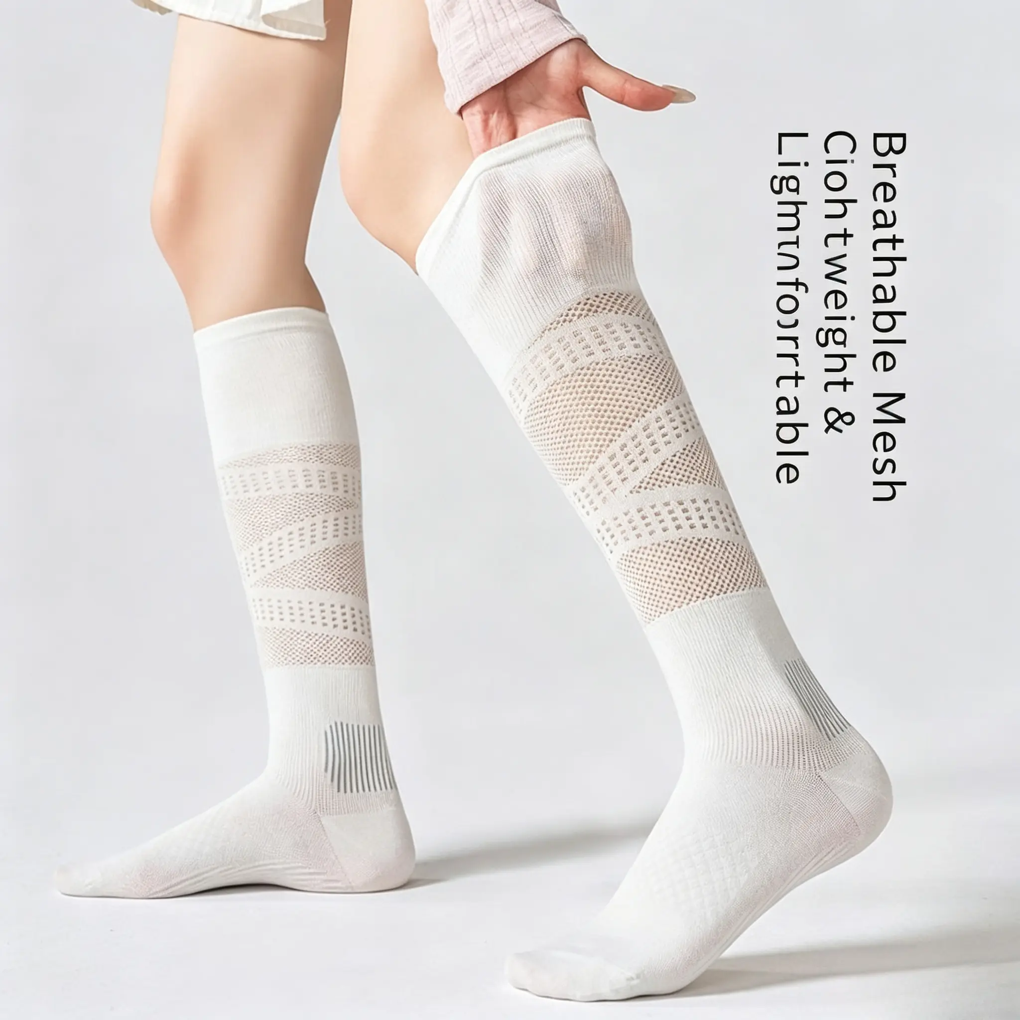 1/3 Pcs Women’s Compression Crew Socks, Athletic Running Workout Socks for Gym, Cycling, Yoga and Training