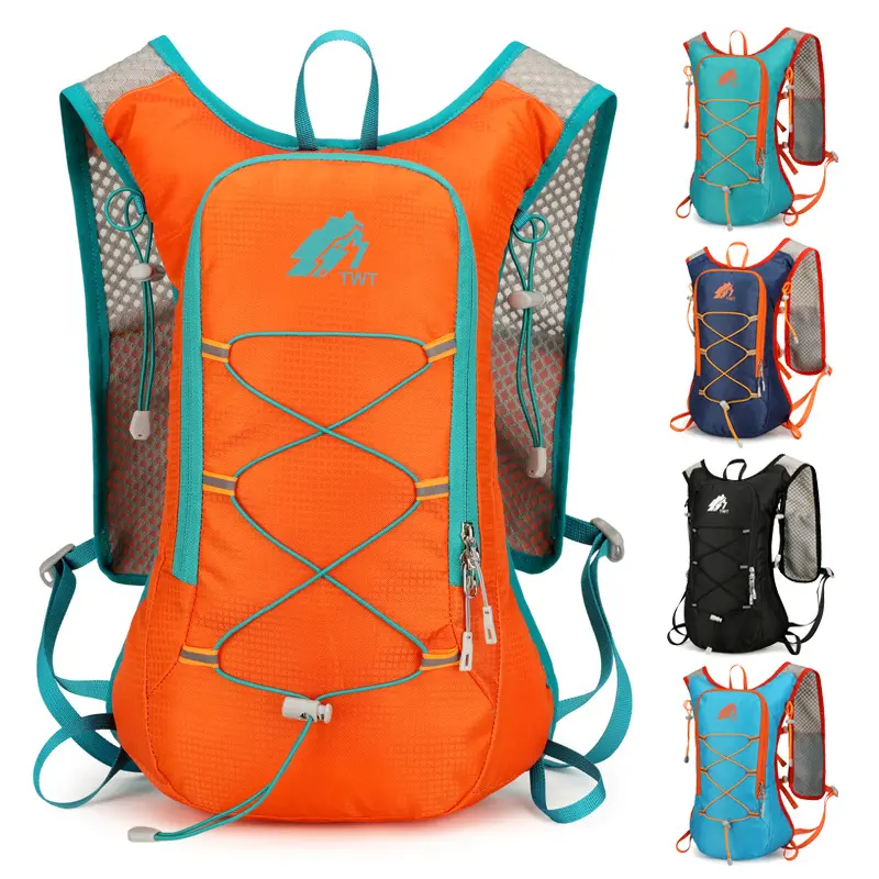 Men Women Ultralight Hiking Backpack with Built-in Water Bladder Pocket, Water-Resistant Outdoor Mountaineering Daypack, Lightweight Multi-Pocket Bag for Day Hikes, Camping, Fitness, Travel & Daily Commute
