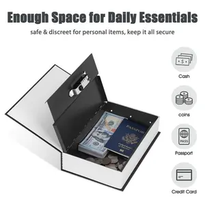 New English Dictionary Disguised Diversion Safe with Code Lock Hidden Bookshelf Secret Cash Piggy Bank Storage Box
