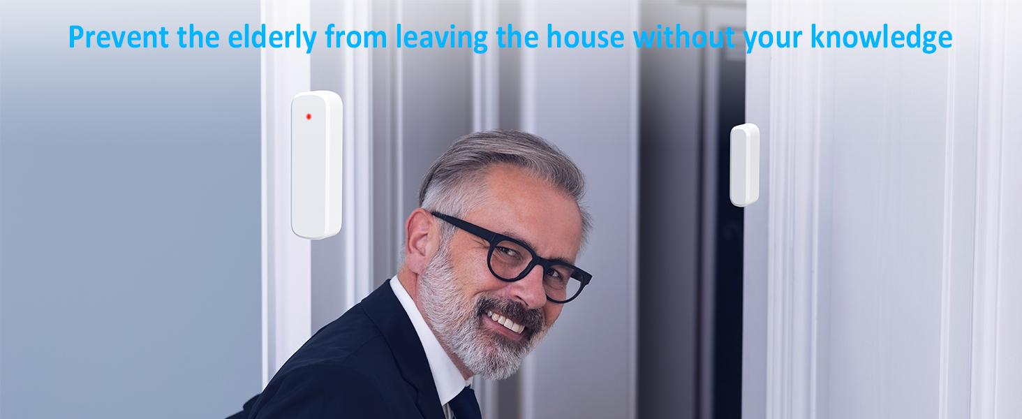 Wireless Door Sensor Chime, Door Open Alarm When Entry Business/Office/Store (500ft Range 51 Ringer Adjustable Volume) Home Alert Bell for Kid/Toddler Safety