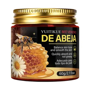 Yuitikue Bee Venom Cream, Balances Skin Tone, Smooths Skin, Fast Absorption, Non-Greasy, Suitable for All Skin Types, 60g