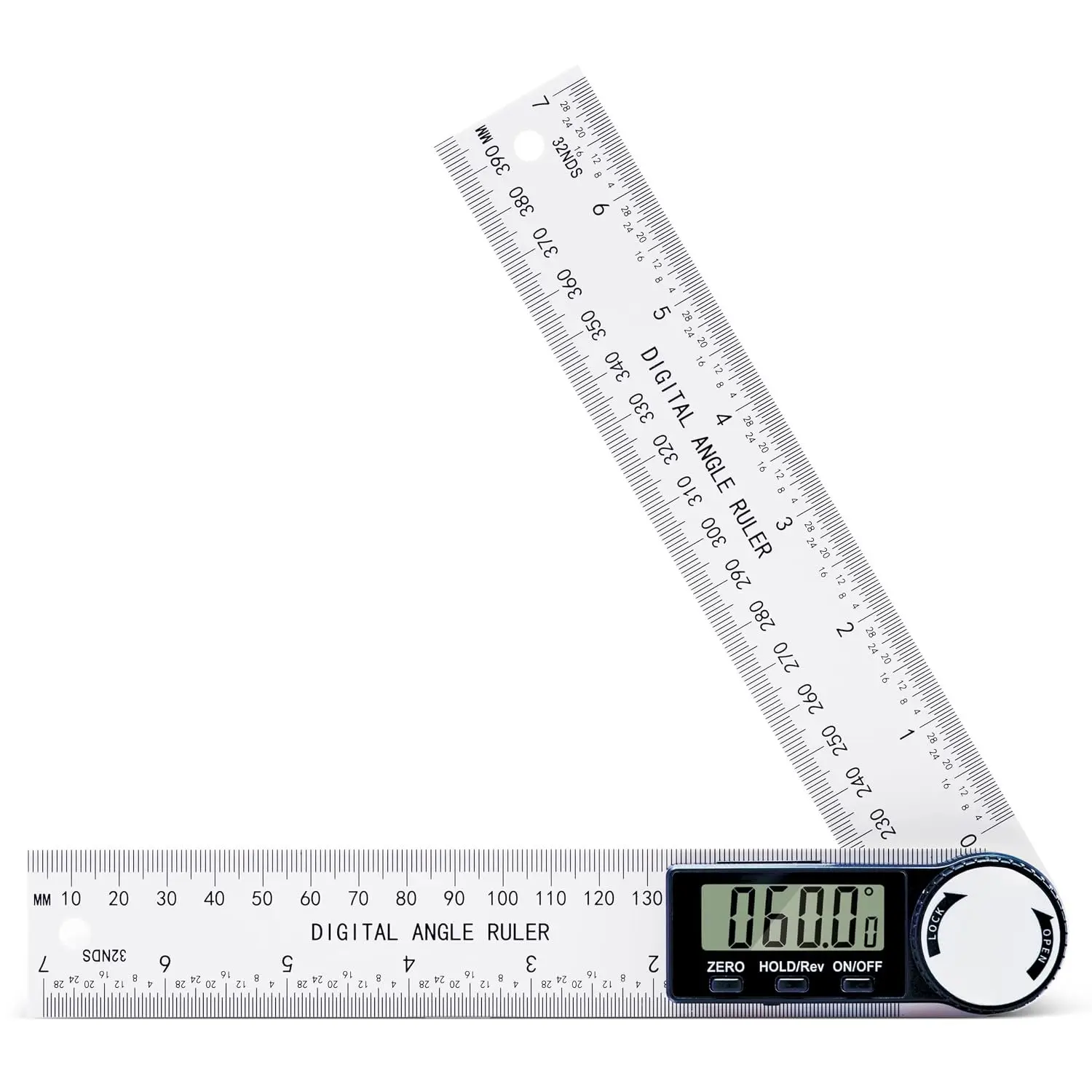 Digital Angle Finder Protractor, 3rd Generation Quick Display Angle Gauge Ruler, 7-Inch (200mm) Professional Measuring Tool for Woodworking, Carpentry, and Construction