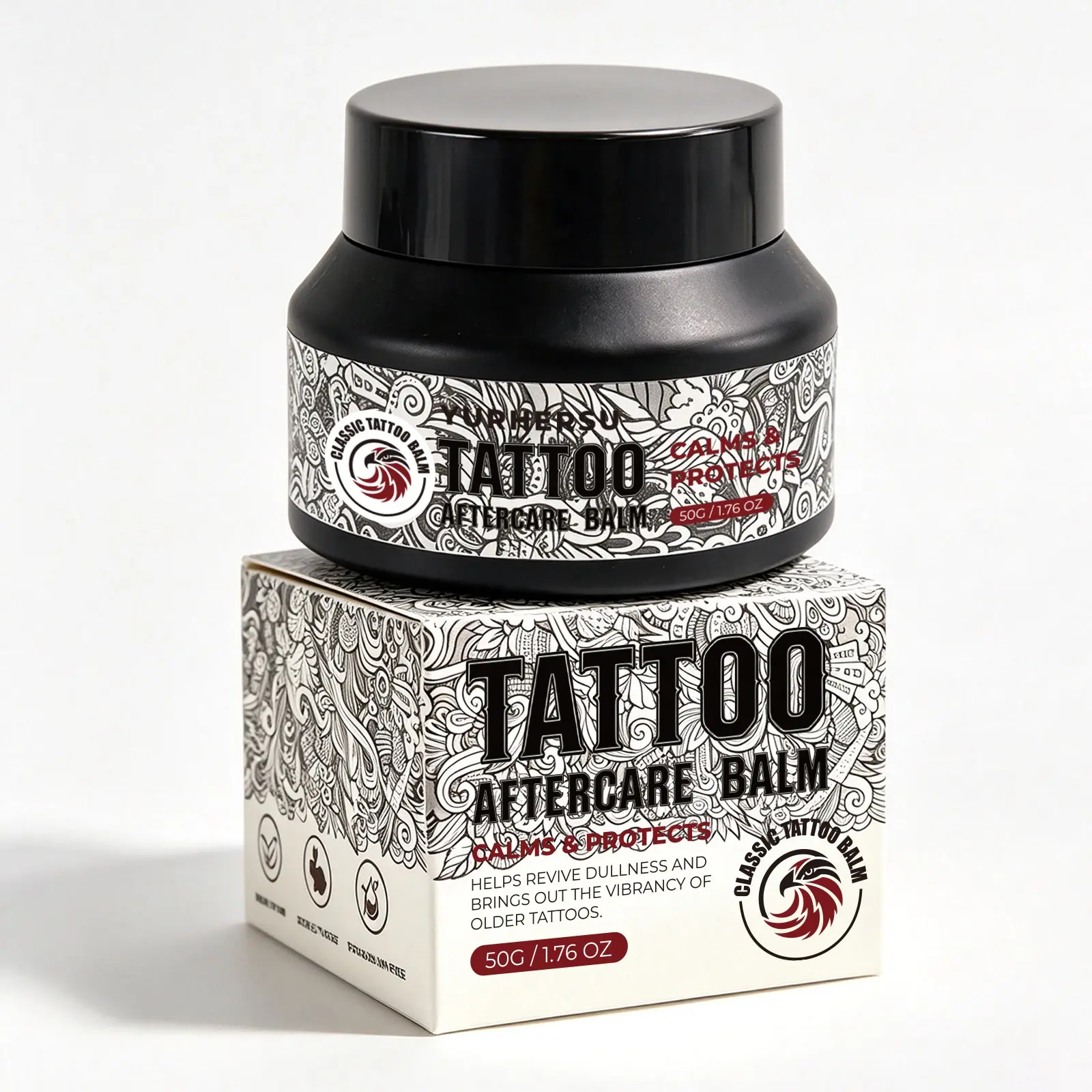 Tattoo Aftercare Healing Balm, Professional Artist Recommended Formula Safe For New Healing Tattoos, Nourish Moisturize Skin, Revive Dull Old Tattoos Enhance Color Vibrancy, Form Breathable Barrier Protect Tattoos Daily Care
