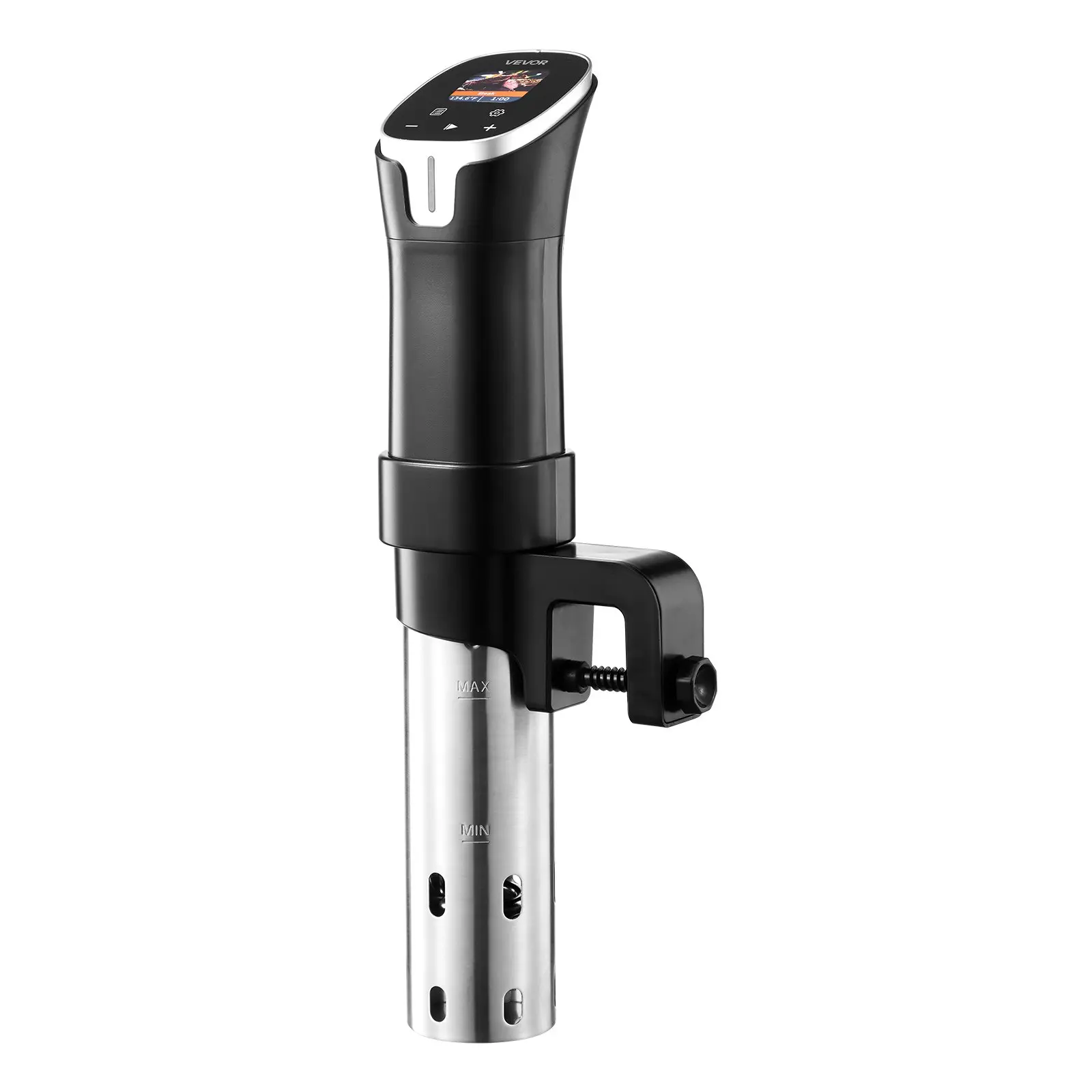 VEVOR Sous Vide Precision Cooker, 1100W Sous-Vide Cooking Machine, WIFI Immersion Circulator with 10 Preset Recipes, LCD Touchscreen, Fast-Heating, Accurate Temperature Timer, App Control