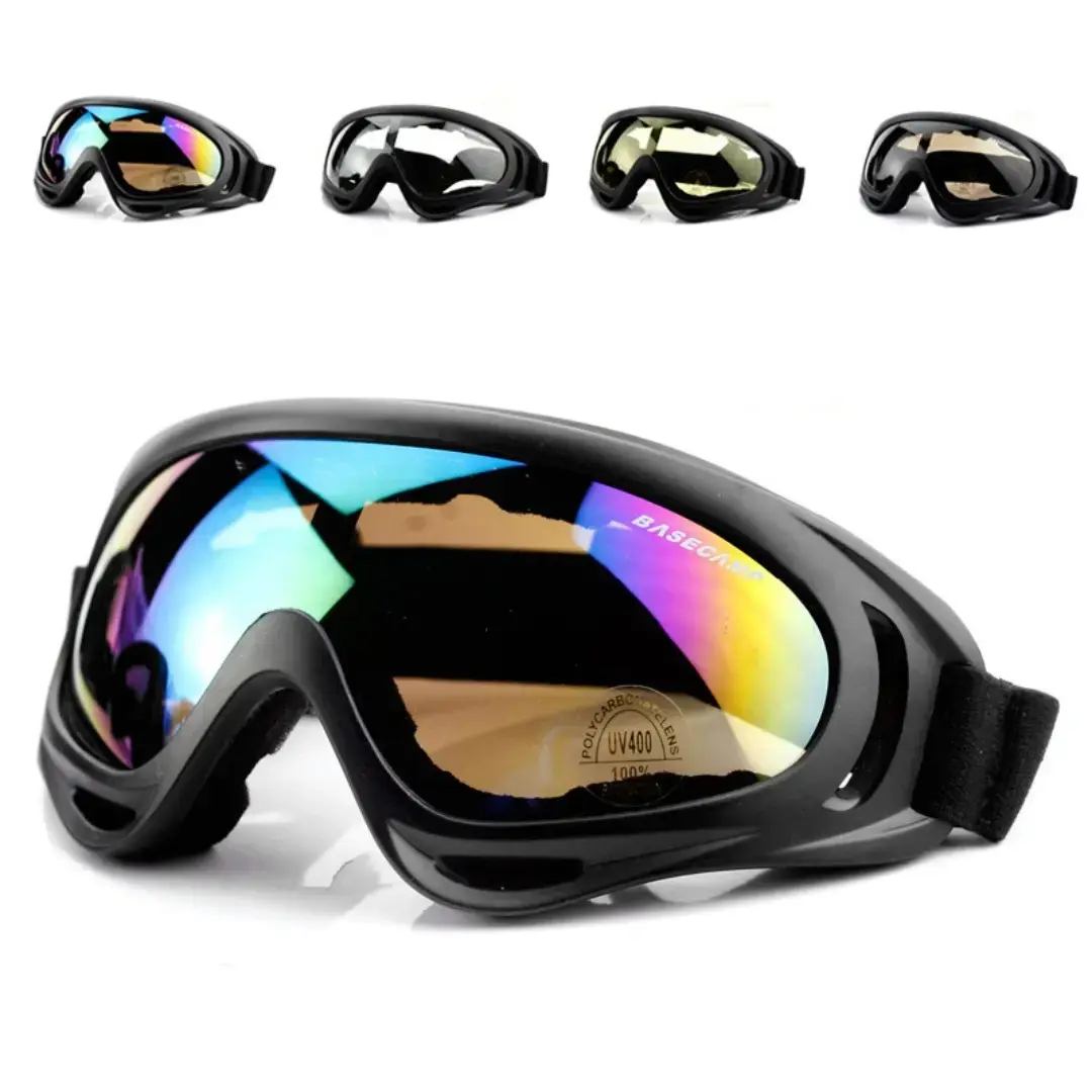X400 Low Profile Sports Goggles, Wraparound Safety Eyewear with an Anti-Fog Coat & UV Protection for Unisex Offroad, Motorcycle & Ski Use, Dirtbike Gear, Motobike Riders Gear, Fog‑Free Rides