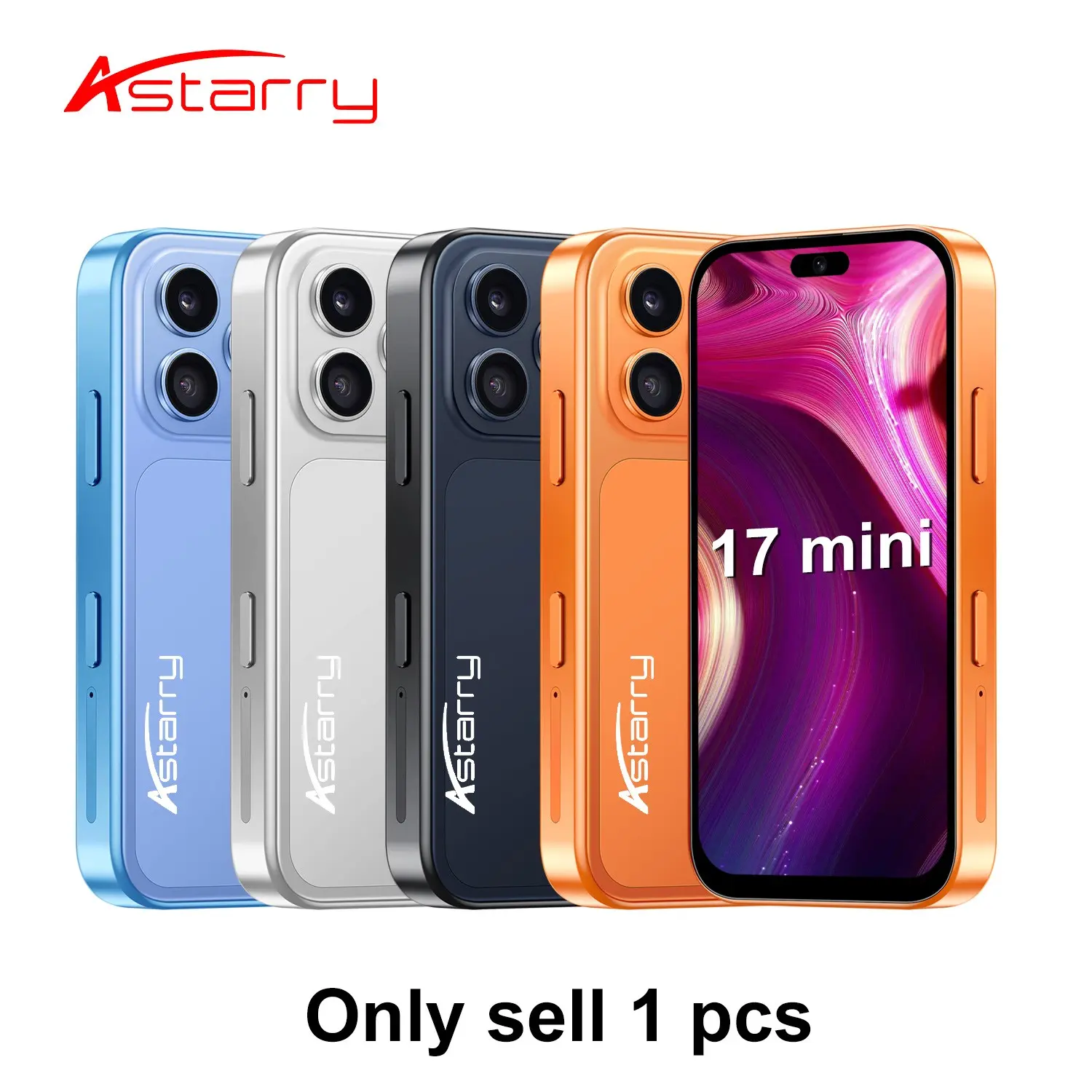 Astarry Student Mini Phone, 3.75-Inch HD Screen, 2gb RAM + 16GB Storage, 3g Dual Sim, 2500mah Battery, Android System, Portable Kids Phone