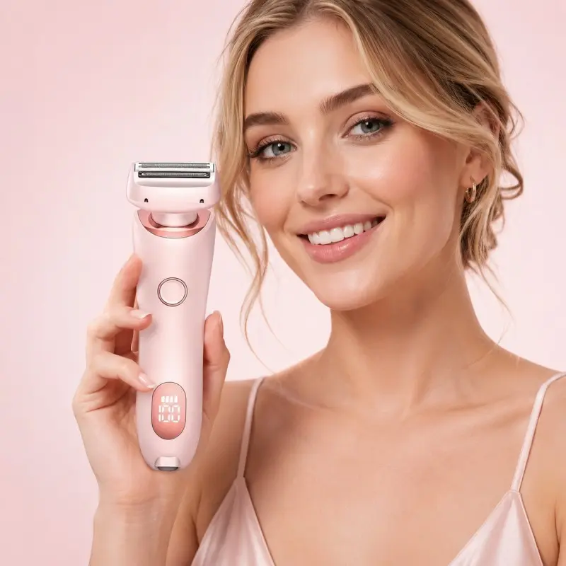 Women's Two-in-One Pink Mini Electric Shaver, Electric Shaver, Women's Electric Shaver, Women's Electric Hair Clipper