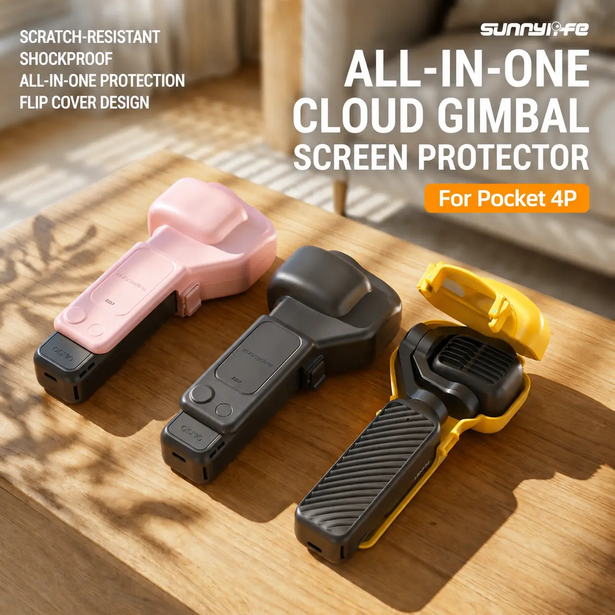 Pocket 4P Gimbal Protective Case - Scratchproof, Compact Fit Accessory with Screen Protector and Lens Protection for Pocket 4P Action Camera