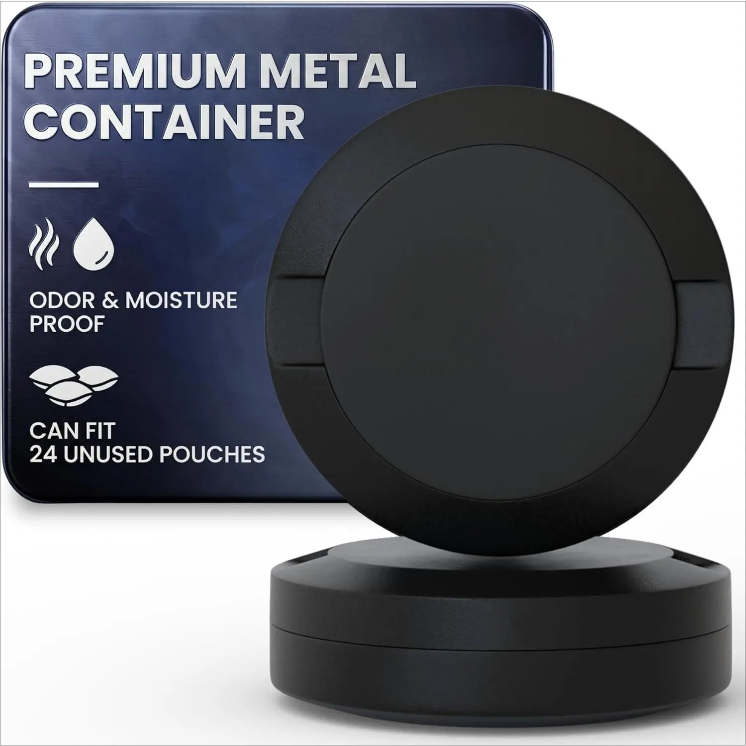 Aerospace-Grade Aluminum Shadow Organizer Accessory - Dual-Compartment Metal Lockable Mini Multi-Function Storage Box, Water-Resistant Secure Seal, Hassle-Free Opening, Lightweight Compact Reusable Pocket-Friendly Modern Design, Ideal for Home Gifting