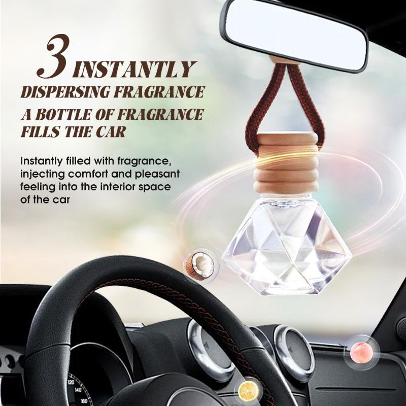 Car Air Freshener, Car Hanging Aromatherapy Diffuser, Reusable Car Fragrance Diffuser, Car Interior Accessories for Car, Wardrobe and Bathroom