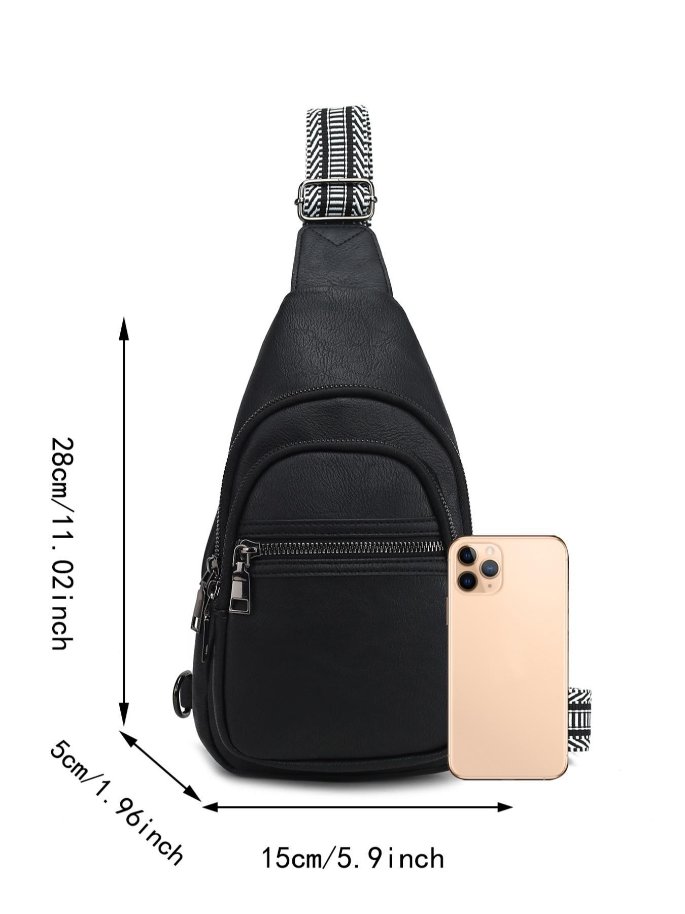 Women's Fashionable Solid Color Crossbody Bag for Summer, Casual Multi-pocket Fanny Affordable Luxury Bag for Daily Use, Belt Bag Bum Bag for Travel Sport Outdoor with Wide Strap
