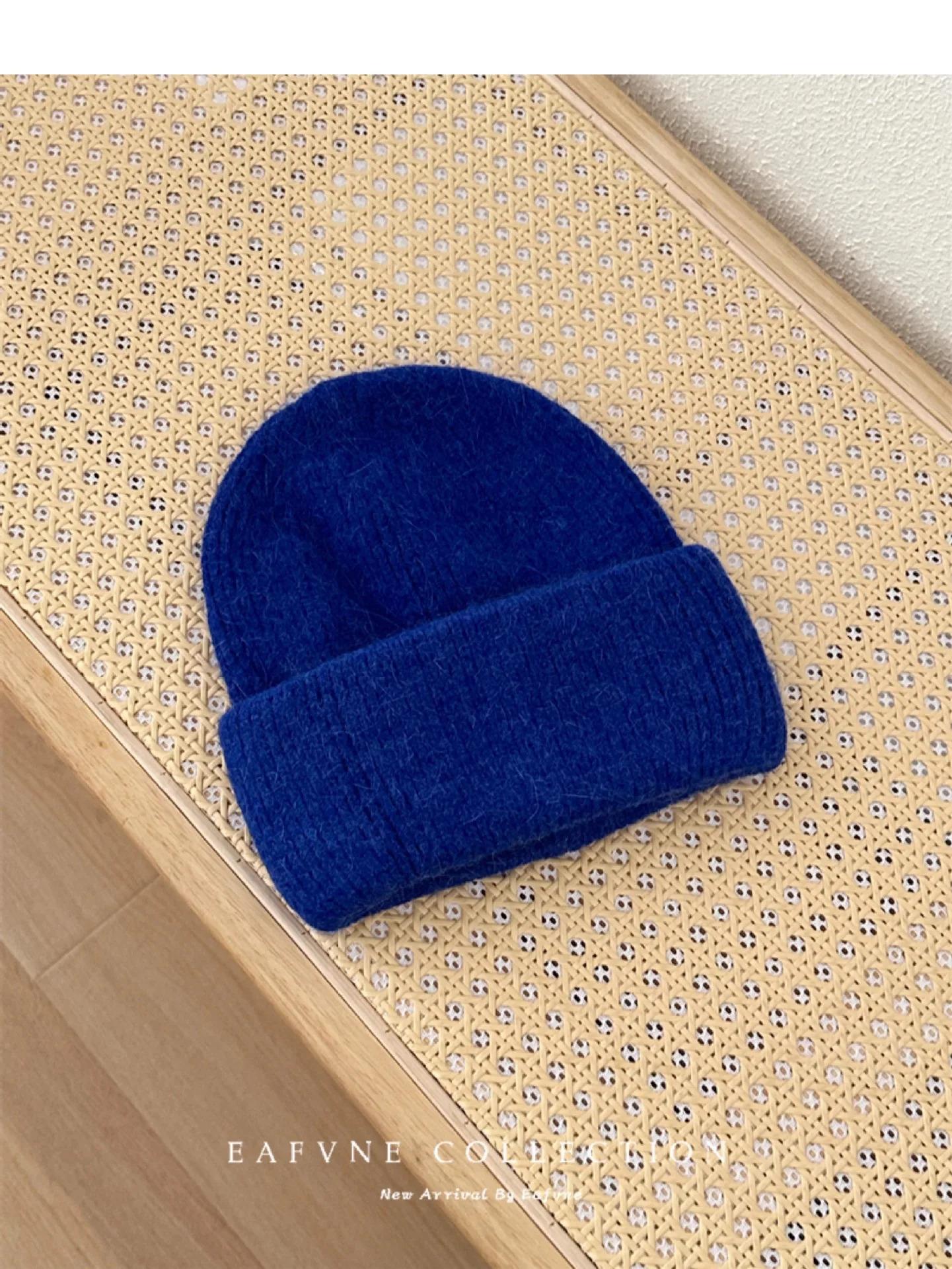 1pc Warm Knit Beanie for Men Women,Slouchy Beanie Hats Winter Knit Cap Soft Ski Hat Unisex,Thick Fisherman Cuff Plain Skull Caps