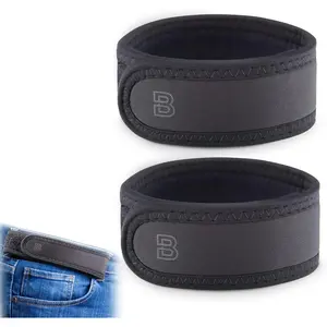 Pro for Men and Women Elastic No Buckle Invisible Belt Patented Metal Free TSA Soft Adjustable Side Tactical Belt.