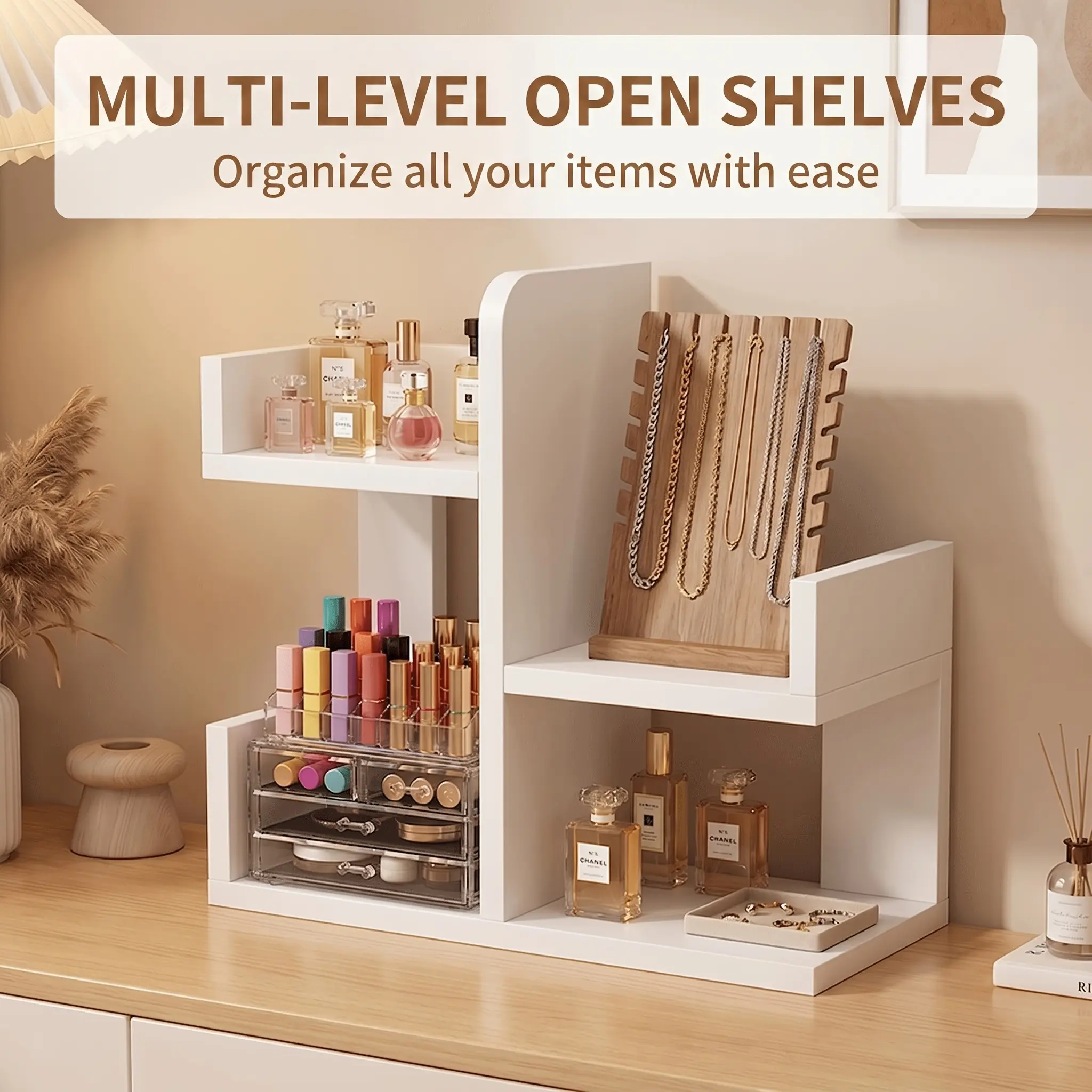 Multi-Layer Desktop Organizer Rack, Versatile Desk Bookshelf for Study Room, Office Supplies and Books Storage Shelf, Desktop Storage Holder
