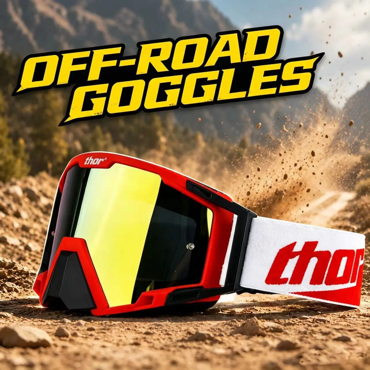 High-Quality Off-Road Motorcycle Goggles, UV Protection, Anti-Shock, Outdoor Cycling Sports Goggles, Durable Eye Protection Gear, Dirt Bike Goggles
