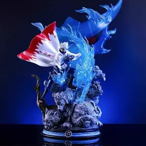 Naruto Sixth Hokage Kakashi Figure 22cm, Large Anime Collectible Statue, Perfect Gift for Fans, Detailed Action Figure Model, PVC Figure