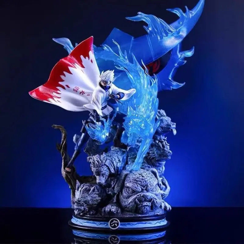 Naruto Sixth Hokage Kakashi Figure 22cm, Large Anime Collectible Statue, Anime Character Statue, Perfect Gift for Fans, Detailed Action Figure Model, PVC Figure