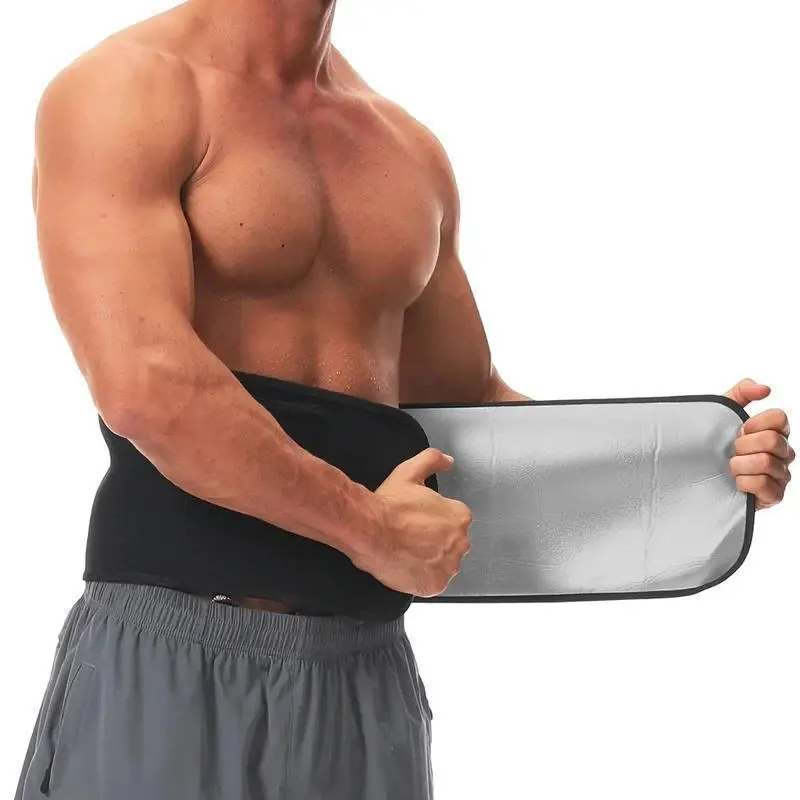 Men's Athletic Waist Training Belt - Compression Waist Cincher, Shapewear Sport Belt, Sauna Slimming Girdle for Weight Loss, Workout & Bodybuilding Activewear