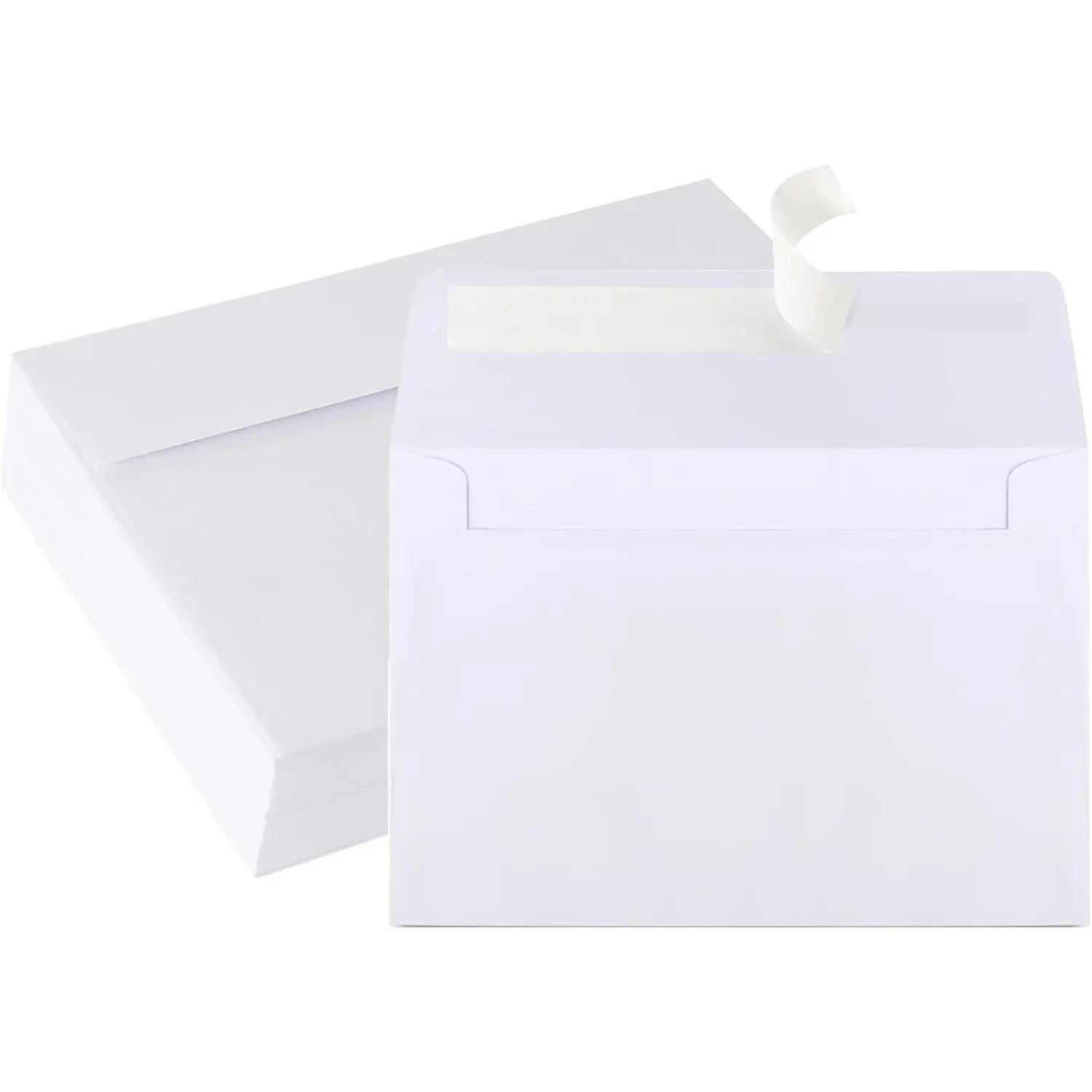 A2 White Envelopes 70 Pack, 120gsm Self-Seal Paper, 4 3/8 x 5 3/4 Inches Envelopes for Invitations, Postcards, Photos RSVP, Greeting Cards, Fits 4.25x5.5 Cards(Gift)