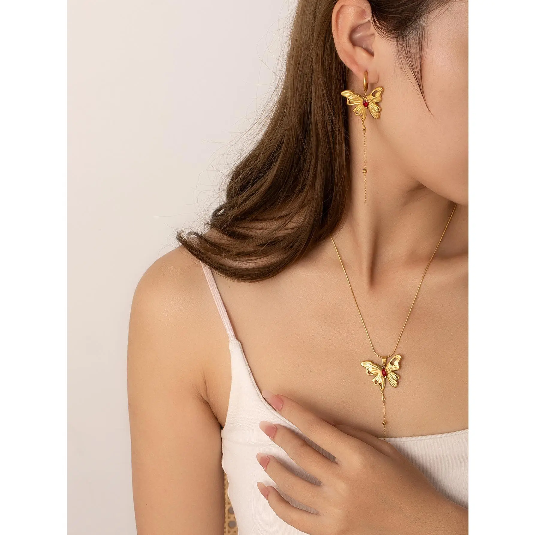 Elegant Women's Jewelry Sets - 12-Piece Customizable Gold-Colored Copper Collection for Female Fashion with Stackable Rings & Bracelets, Bracelet Set, Women's Fashion, Stud