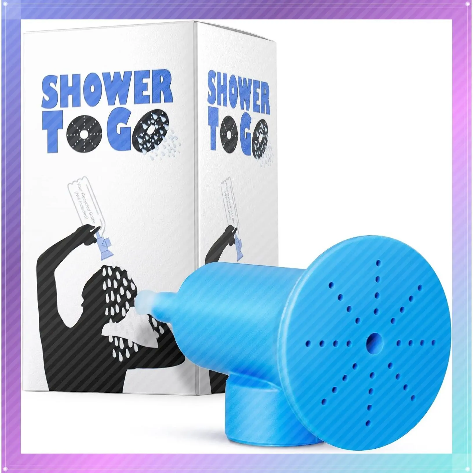 Portable Bottle Shower Attachment - Lightweight Outdoor Rinse Tool for Camping, Hiking, Beach, Pets & TravelGift