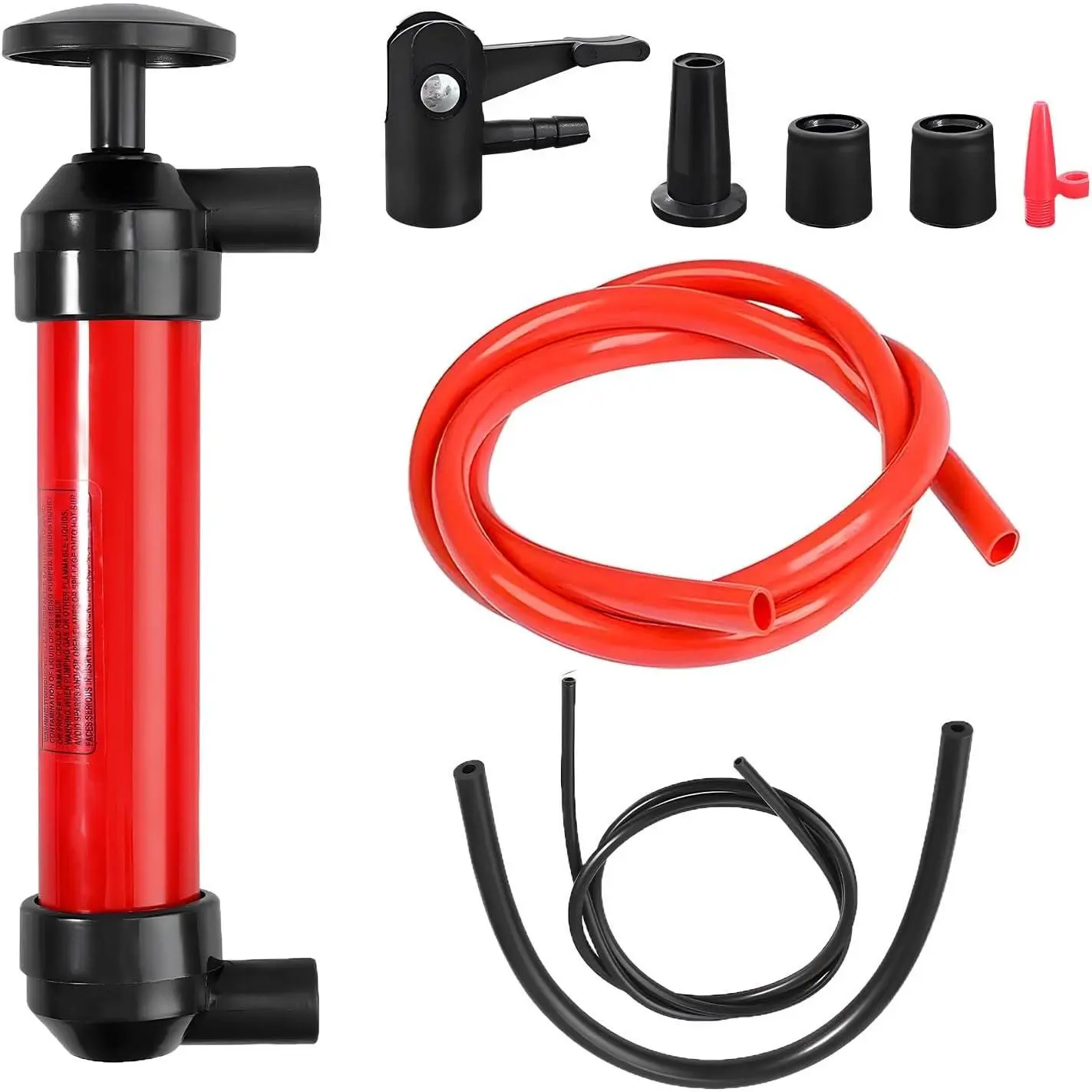 Car Siphon Fluid Transfer Pump, Multi-Use Liquid Suction Tool Kit Manual Fuel Extractor, Universal Portable Hand Liquid Transfer Pump for Gas Oil Gasoline Water, Car Accessories