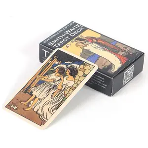 Tarot Cards Deck Fate Divination, Classic Design for Beginners and Pros, Portable Fortune-Telling Game, Perfect Gift for Holidays