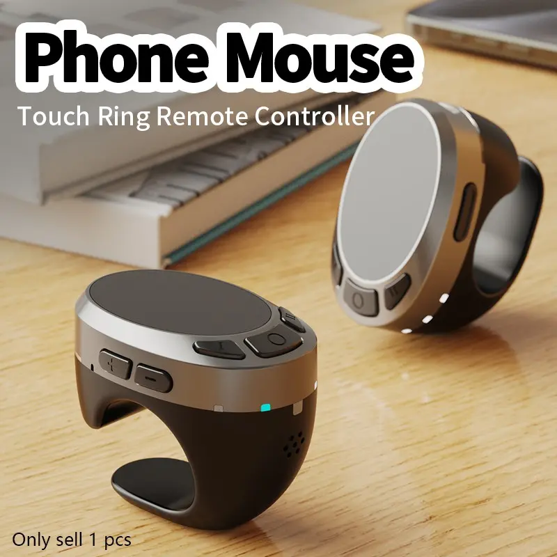 Tiktok Remote Control, Bluetooth-compatible Page Turner, Wireless Video Controller, iOS & Android Compatible, Music Skip, Screenshot, Volume Control